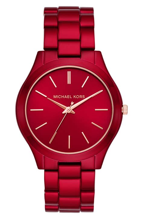 men's michael kors red watch|Michael Kors red watch women.